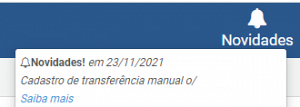 Permitir fazer transferências entre contas fora da tela de conciliação