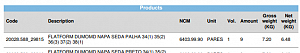 NCM na invoice