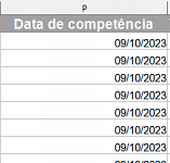 Excel dos pagamentos